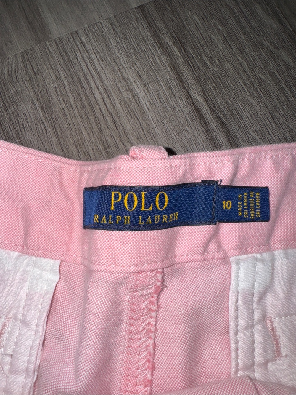POLO Ralph Lauren shorts chino pink 10 womens summer casual - Picture 5 of 7